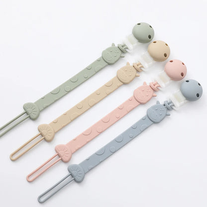 Attache Tétine Silicone - Girafe