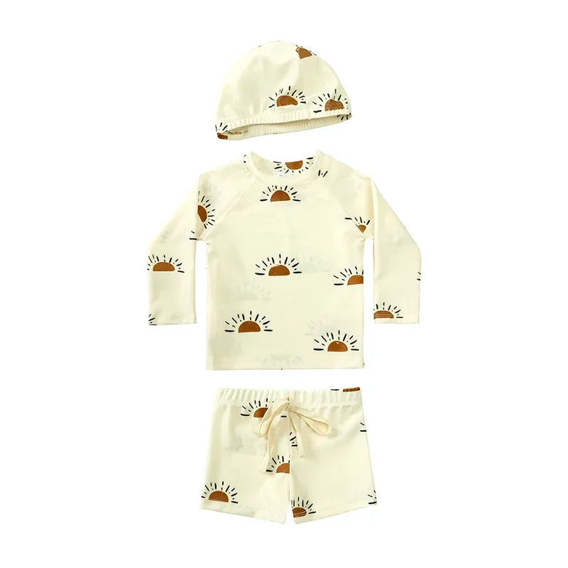 Maillot de bain et bonnet pour bébé