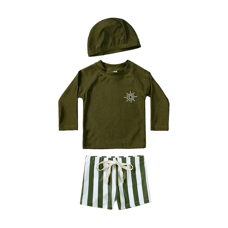 Maillot de bain et bonnet pour bébé