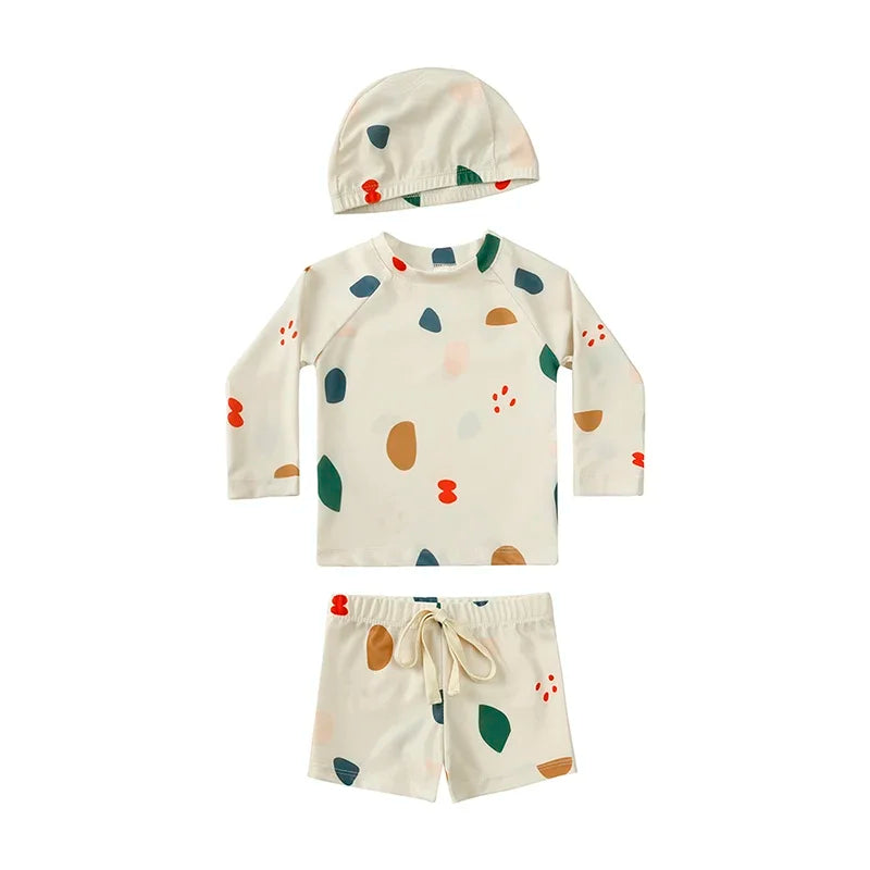 Maillot de bain et bonnet pour bébé