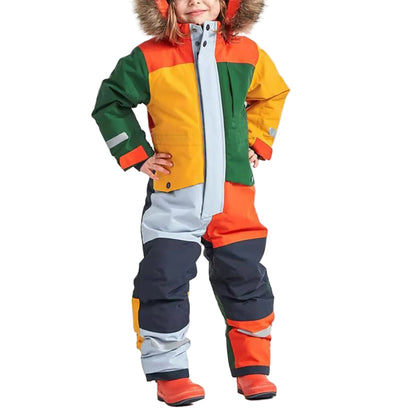 Combinaison de Ski Enfant avec Capuche Fourrure - Snowboo