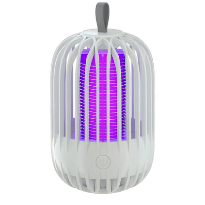 Lampe anti-moustique 2 en 1 lumière LED coloris blanc