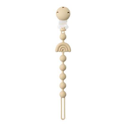 Attache Tétine Silicone - Arc-en-ciel