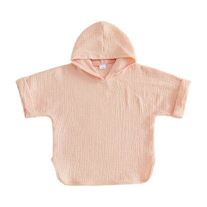 Poncho de Bain Enfant en Coton Mousseline