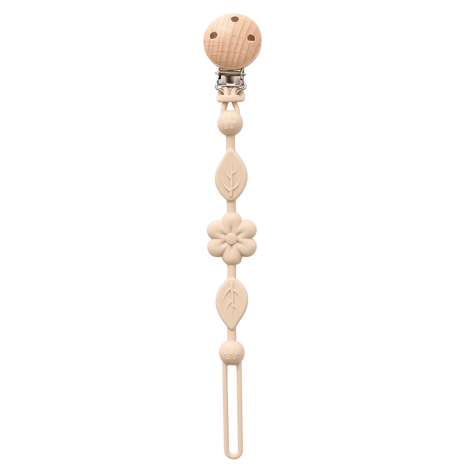Attache Tétine Silicone - Fleur