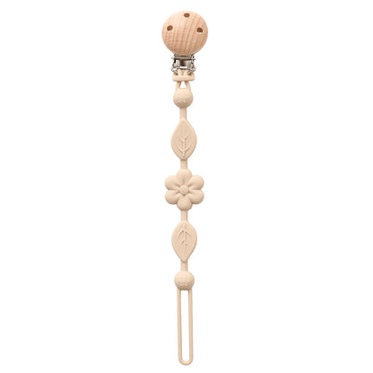 Attache Tétine Silicone - Fleur
