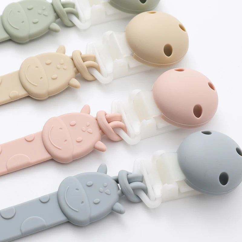 Attache Tétine Silicone - Girafe