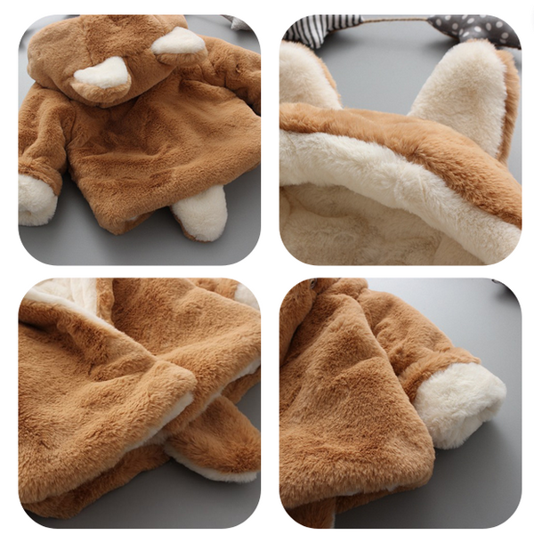 Manteau bébé lapin fausse fourrure, photo 13