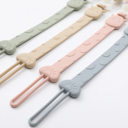 Attache Tétine Silicone - Girafe