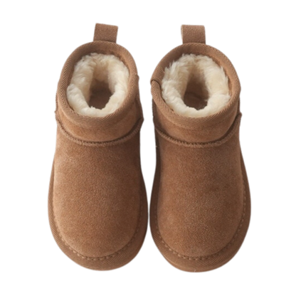 Bottes en Daim Fourrees pour Bebe Enfant Petit Vadrouilleur