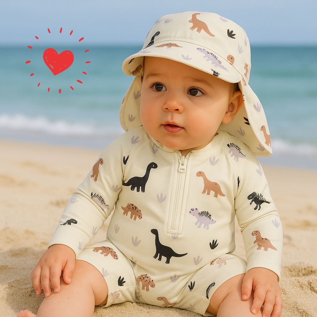 Maillot de Bain Bébé avec Casquette