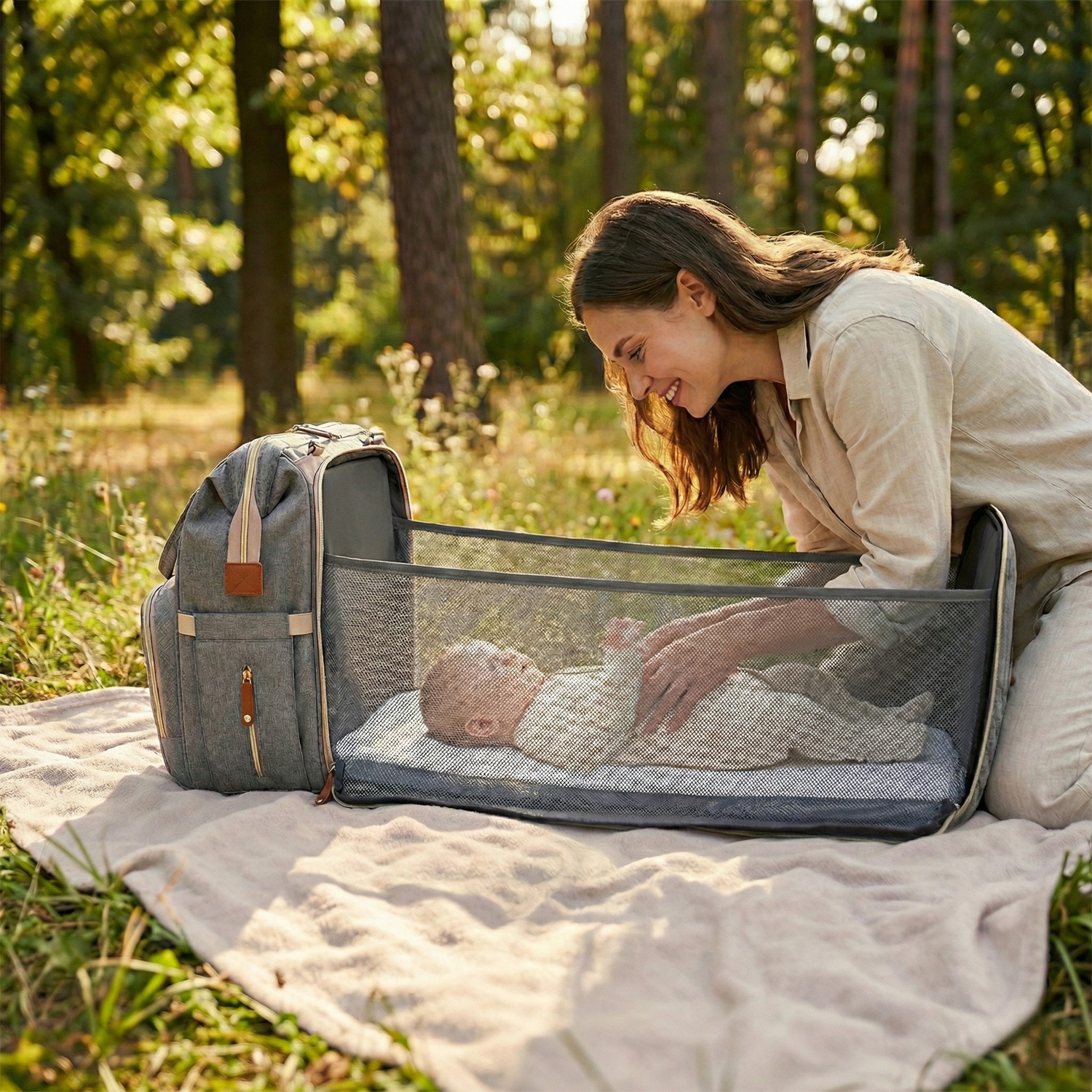 Sac à Langer Bébé Sac à Dos 3 en 1 - Seattle™