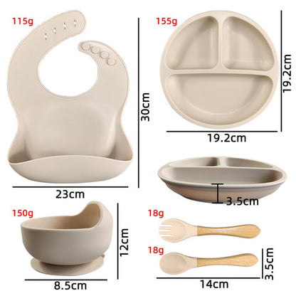 Coffret repas bébé silicone 5 pièces, photo 11
