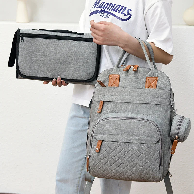 Sac à dos à langer bébé grande capacité USB - Porto Rico™