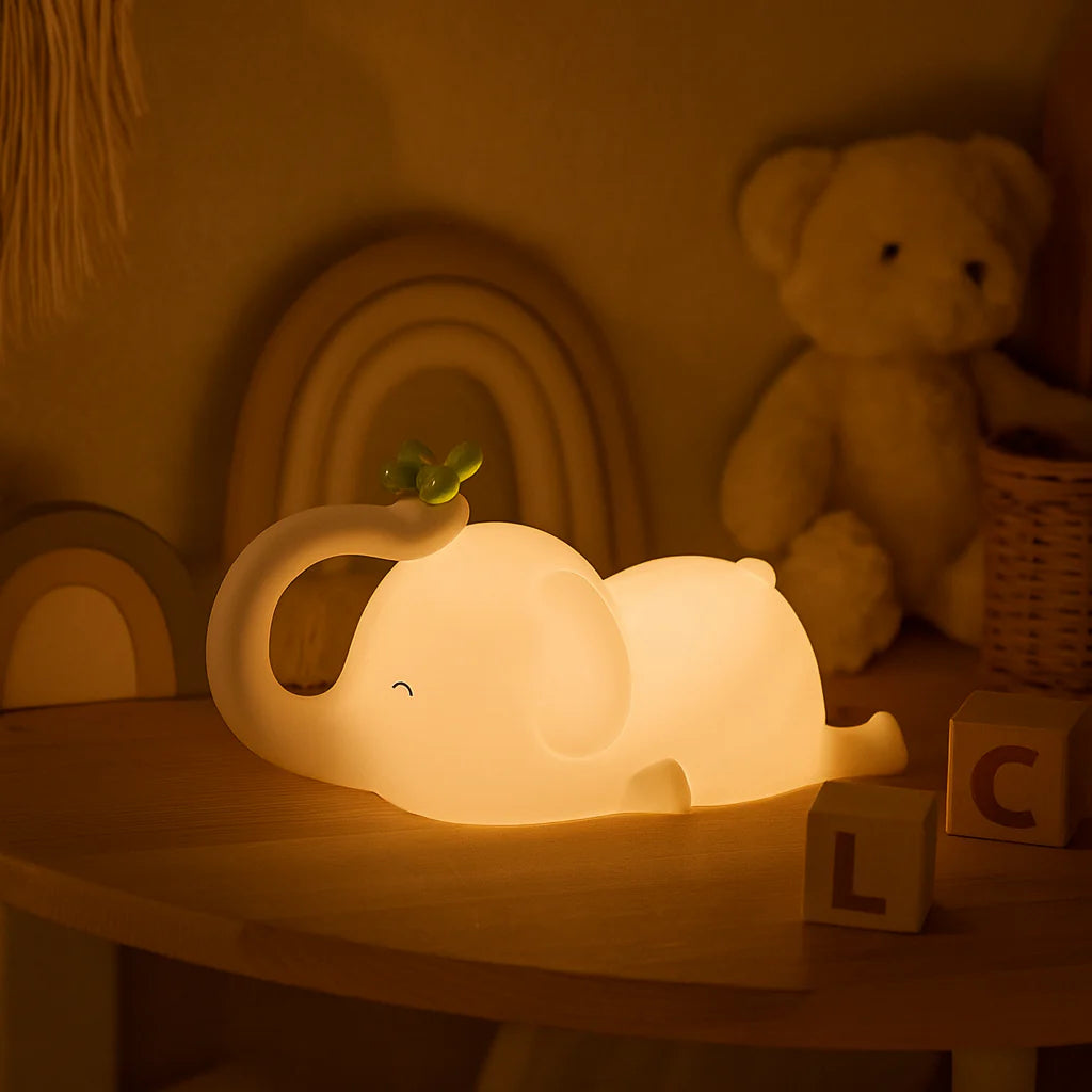 Veilleuse Élio l’Éléphant Rechargeable