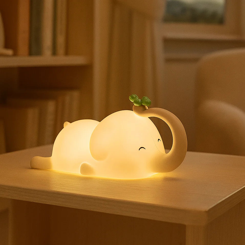 Veilleuse Élio l’Éléphant Rechargeable